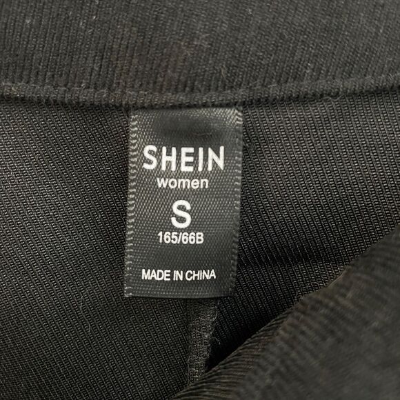 SHEIN Women Black Corduroy Flannel Midi A Line Skirt Women’s Size S - Picture 4 of 5